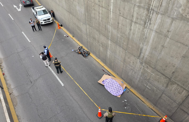 Pareja muere en choque de moto en la Av. Venezuela