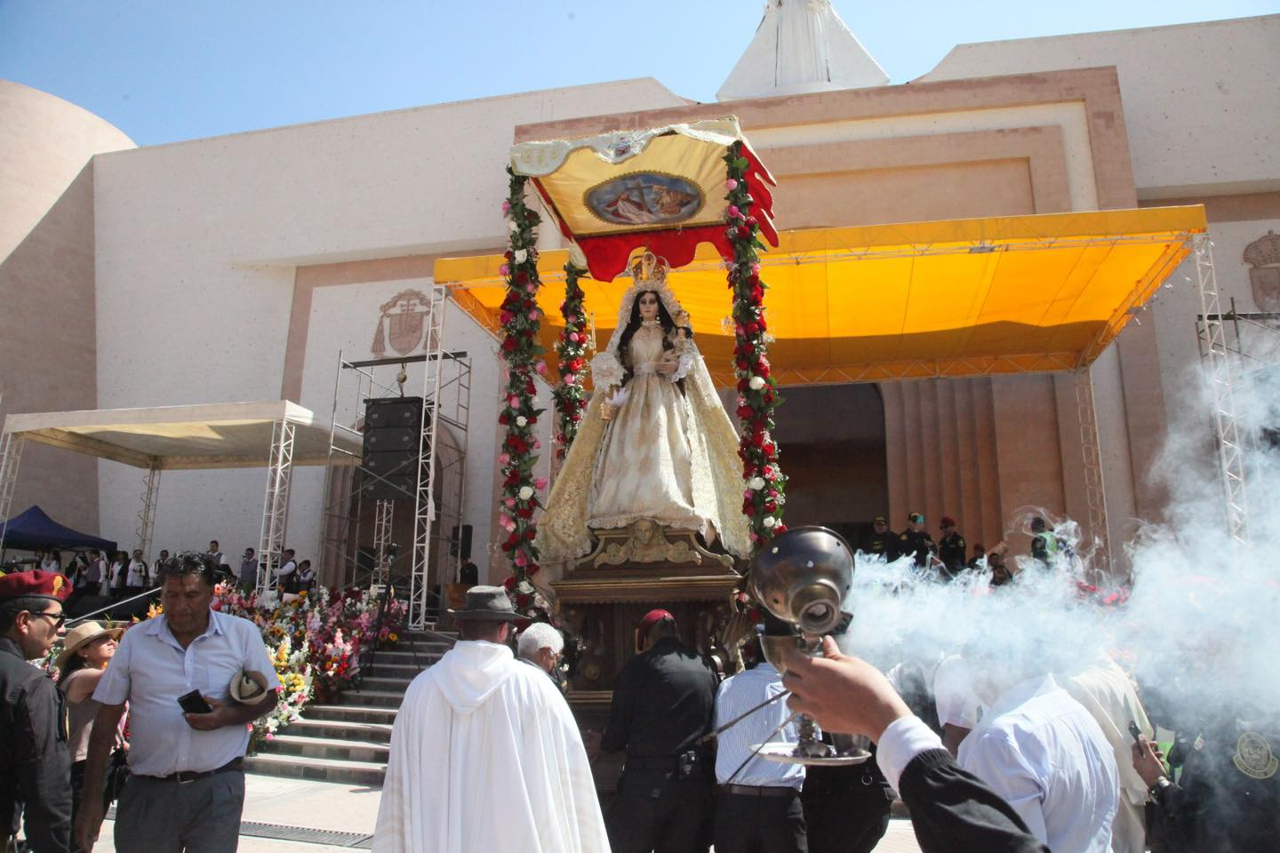 Todo listo para la fiesta de la Virgen de Chapi en Arequipa