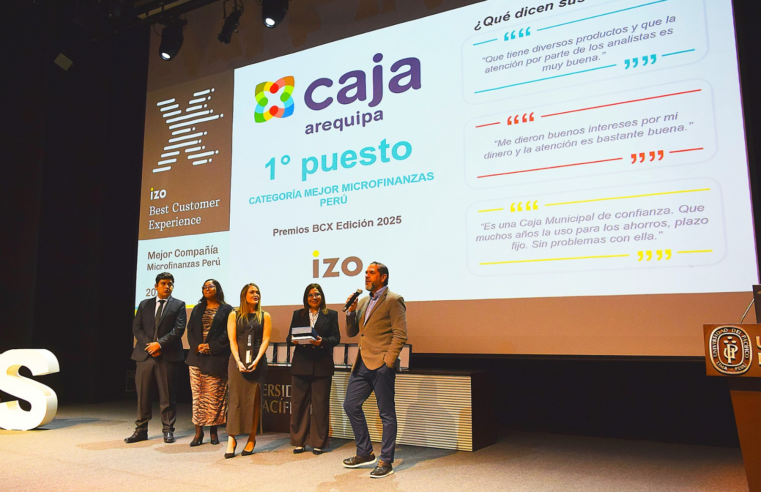 Caja Arequipa fue reconocida como la mejor en microfinanzas en Premios Best Customer Experience