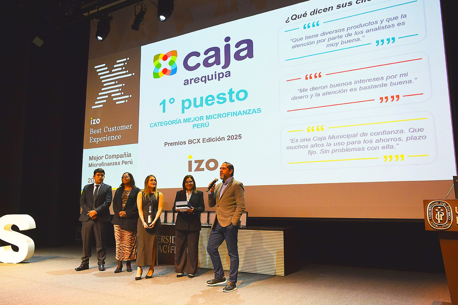 Caja Arequipa fue reconocida como la mejor en microfinanzas en Premios Best Customer Experience