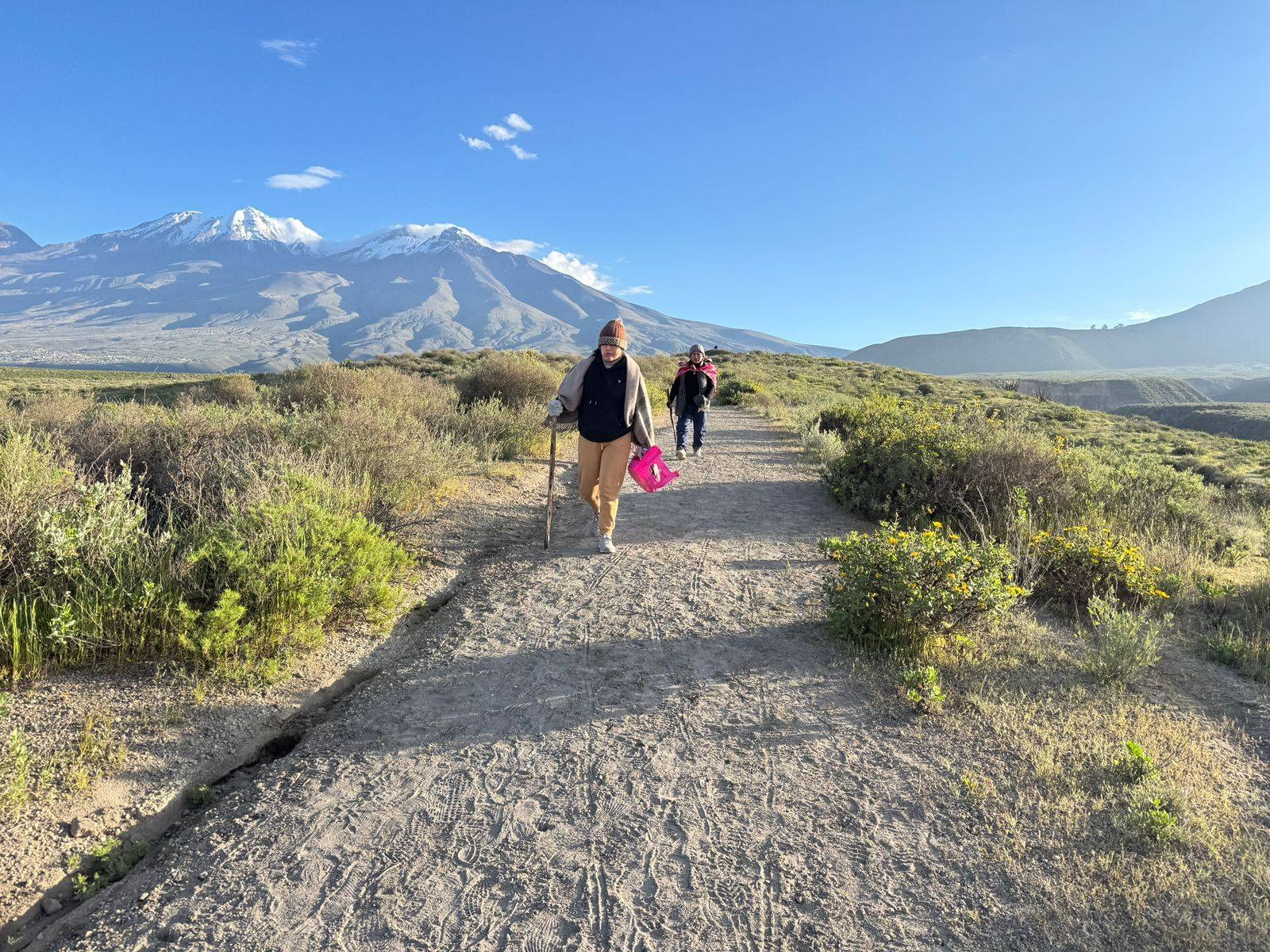 Decenas de personas peregrinaron al Misti por Viernes Santo