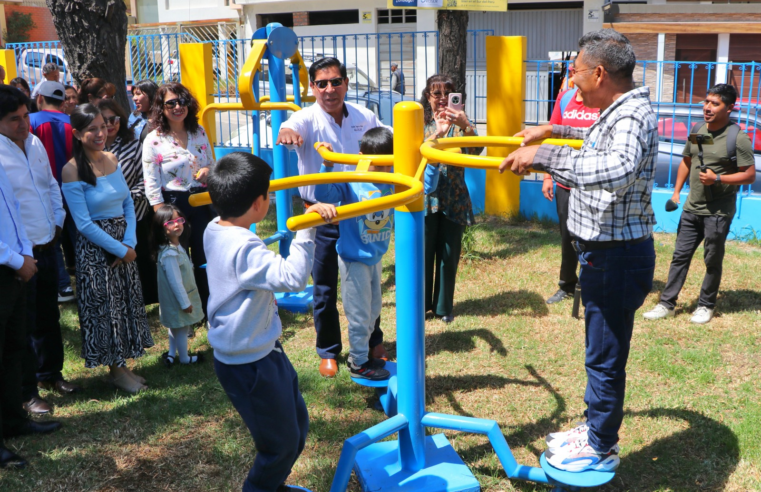 Inauguran moderno parque deportivo en Urb. Juan Manuel Polar con iluminación solar