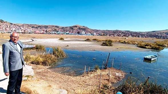 Descenso del Lago Titicaca preocupa por falta de lluvias