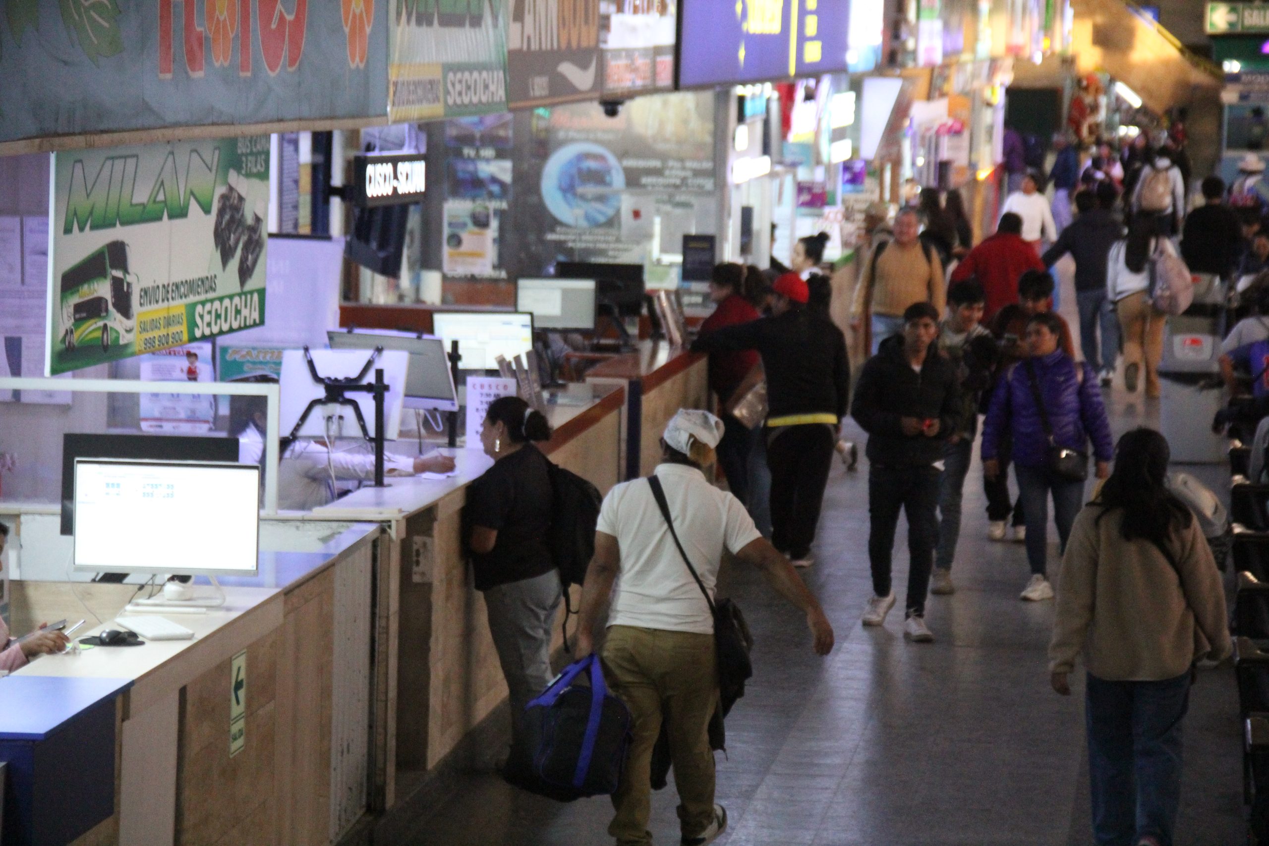 Aumentó fluo de pasajeros en el terminal terrestre por feriado