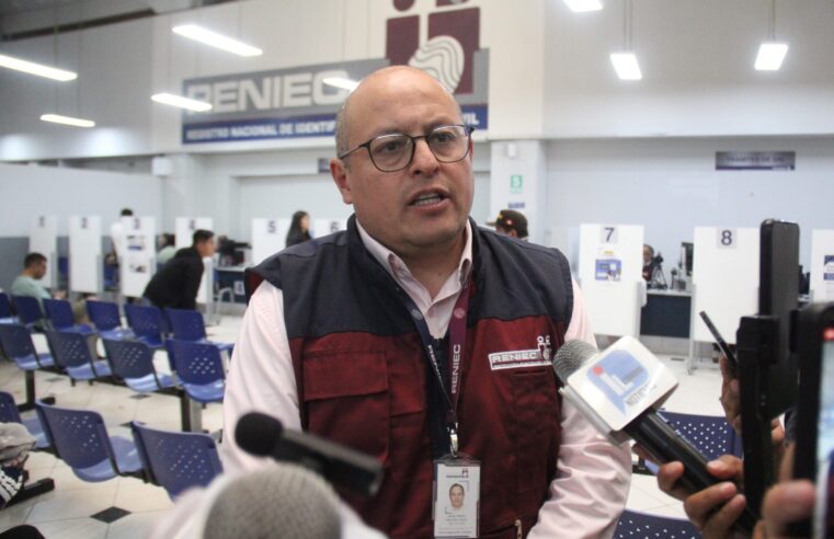 RENIEC atenderá hasta 16 horas diarias previo a jornada electoral