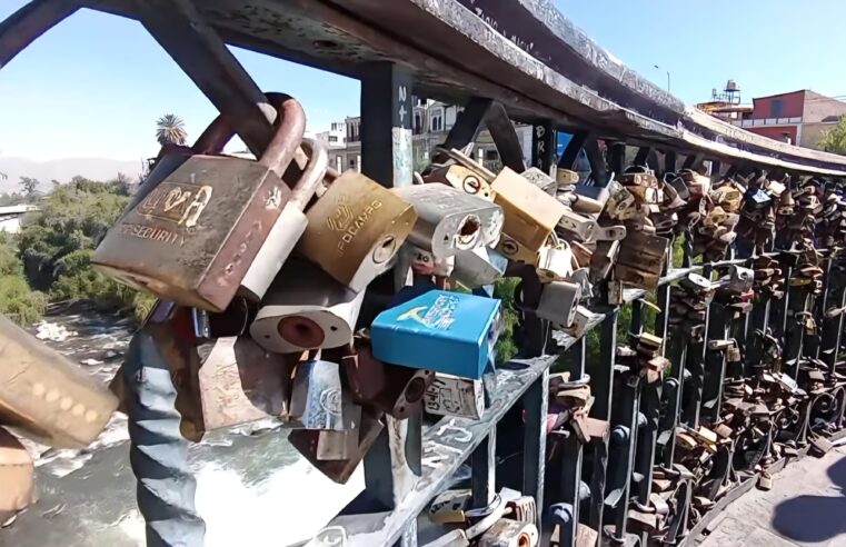 Retirarán candados del puente Bolognesi de Arequipa