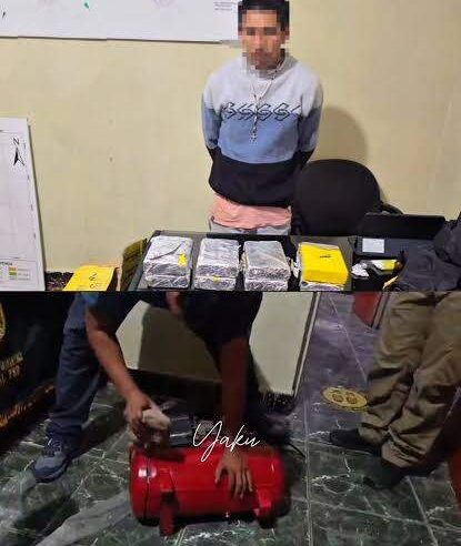 Descubren droga oculta dentro de una compresora durante operativo