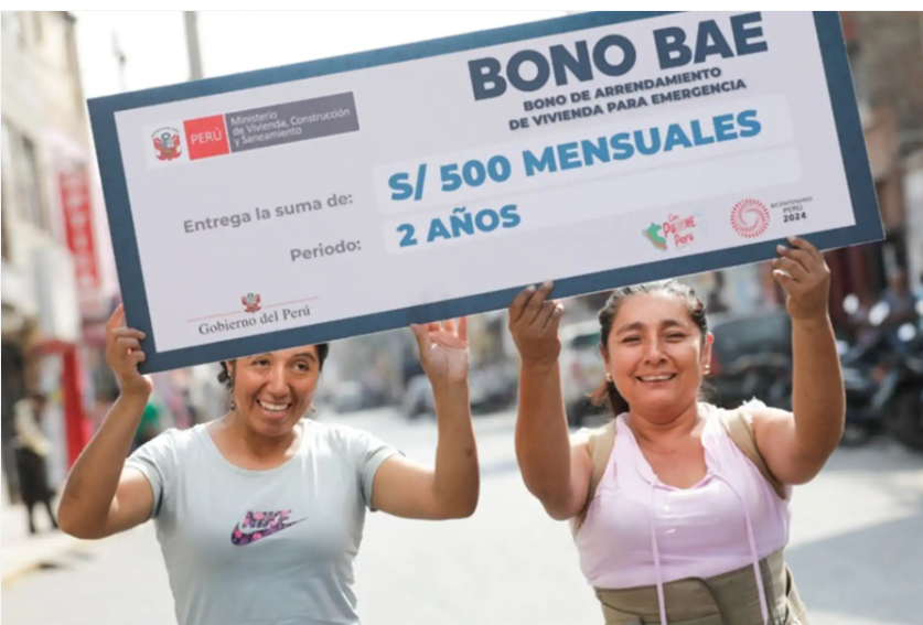 Gobierno entregará bonos de alquiler a familias afectadas por lluvias
