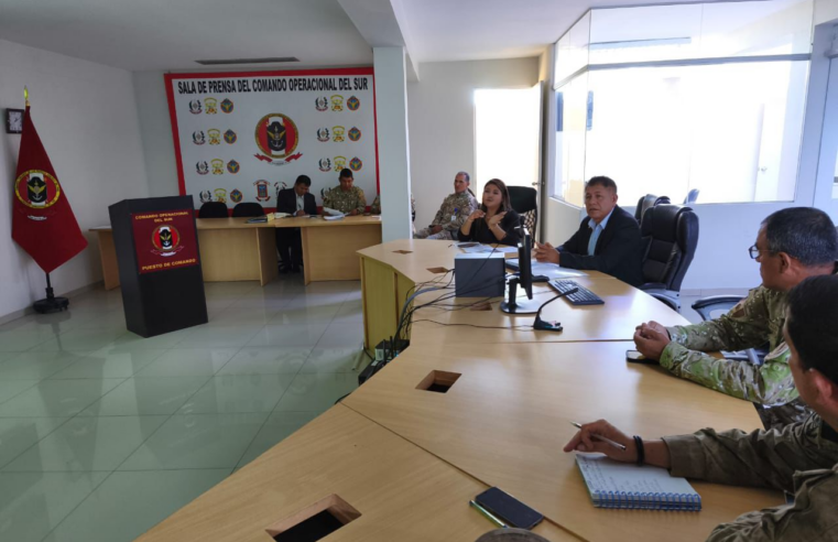 Arequipa fortalece acciones de respuesta ante emergencias junto a FF.AA. y PNP