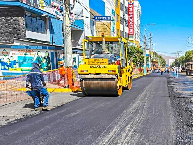 Avance de obra de la avenida Independencia en más del 25%