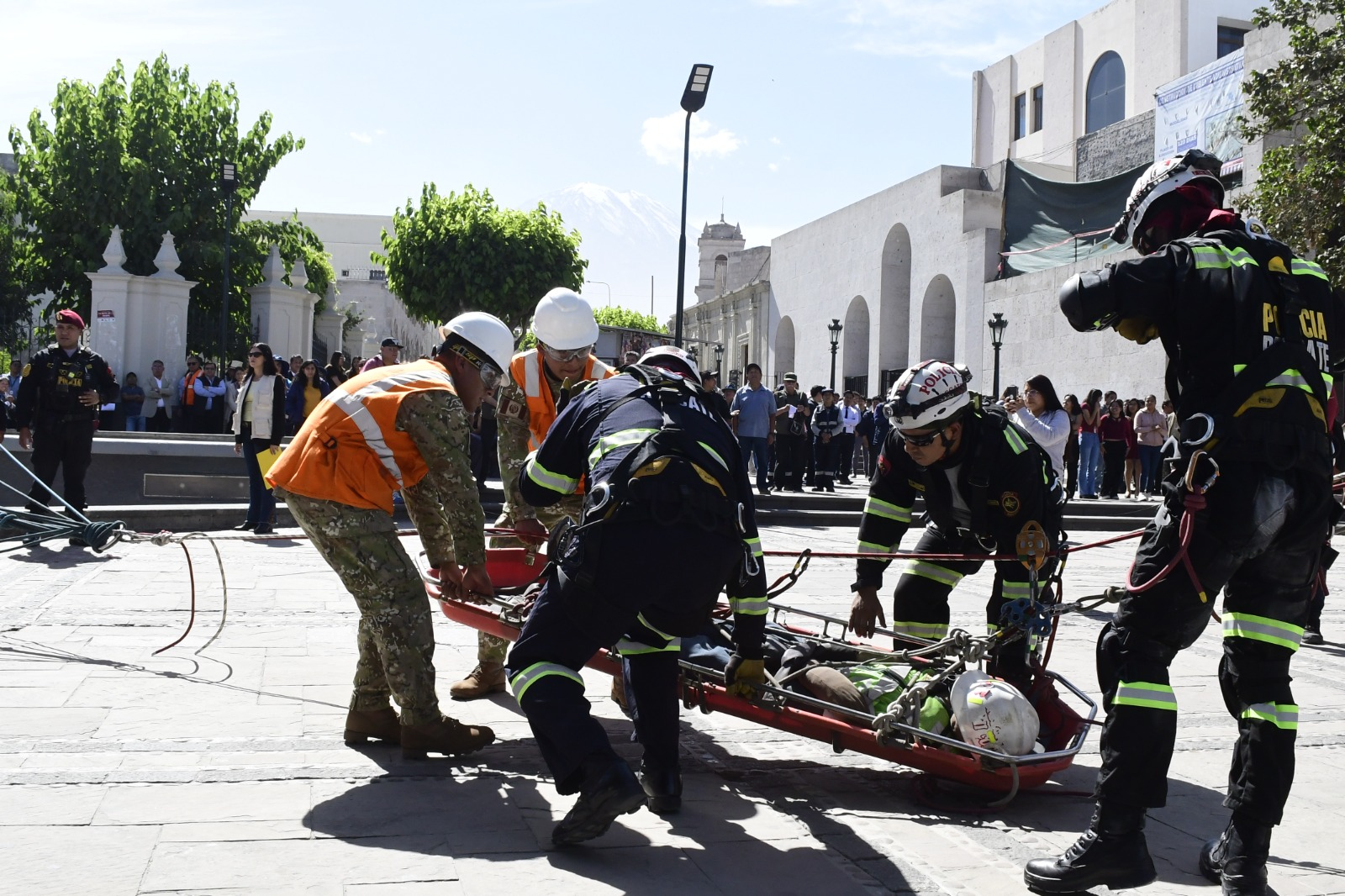 Indiferencia marca la jornada de simulacro de sismo en Arequipa