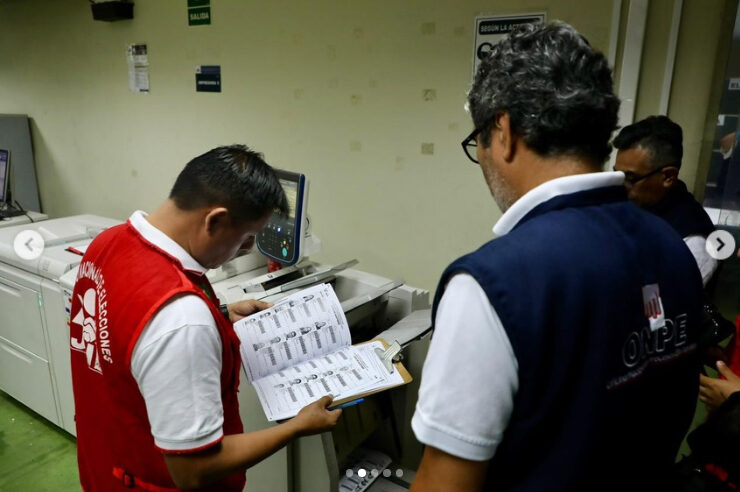 ONPE inicia impresión de materiales para la segunda vuelta presidencial