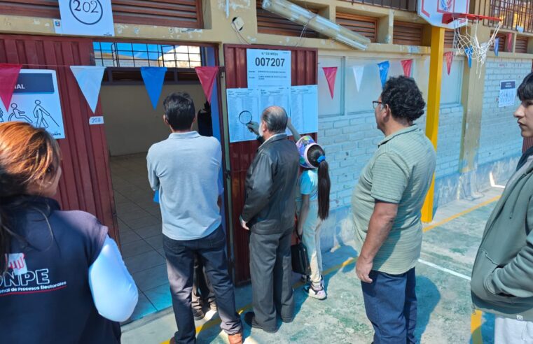 Más de 1.2 millones de arequipeños vuelven hoy a las urnas