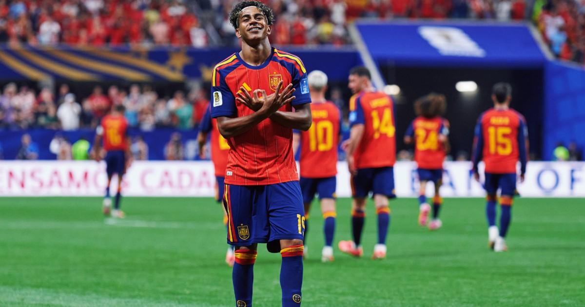 España aplastó 4-0 a Arabia Saudí, anotó Yamal