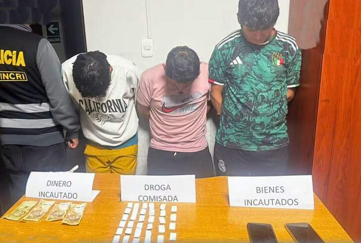 Capturan a banda delictiva por presunta comercialización de droga
