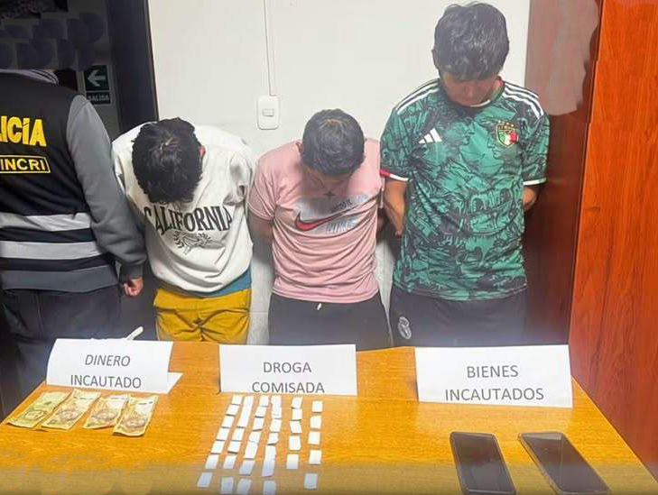 Capturan a banda delictiva por presunta comercialización de droga