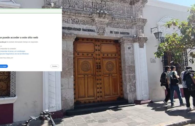 UNSA no puede resolver colapso de sistema informático y perjudica a miles