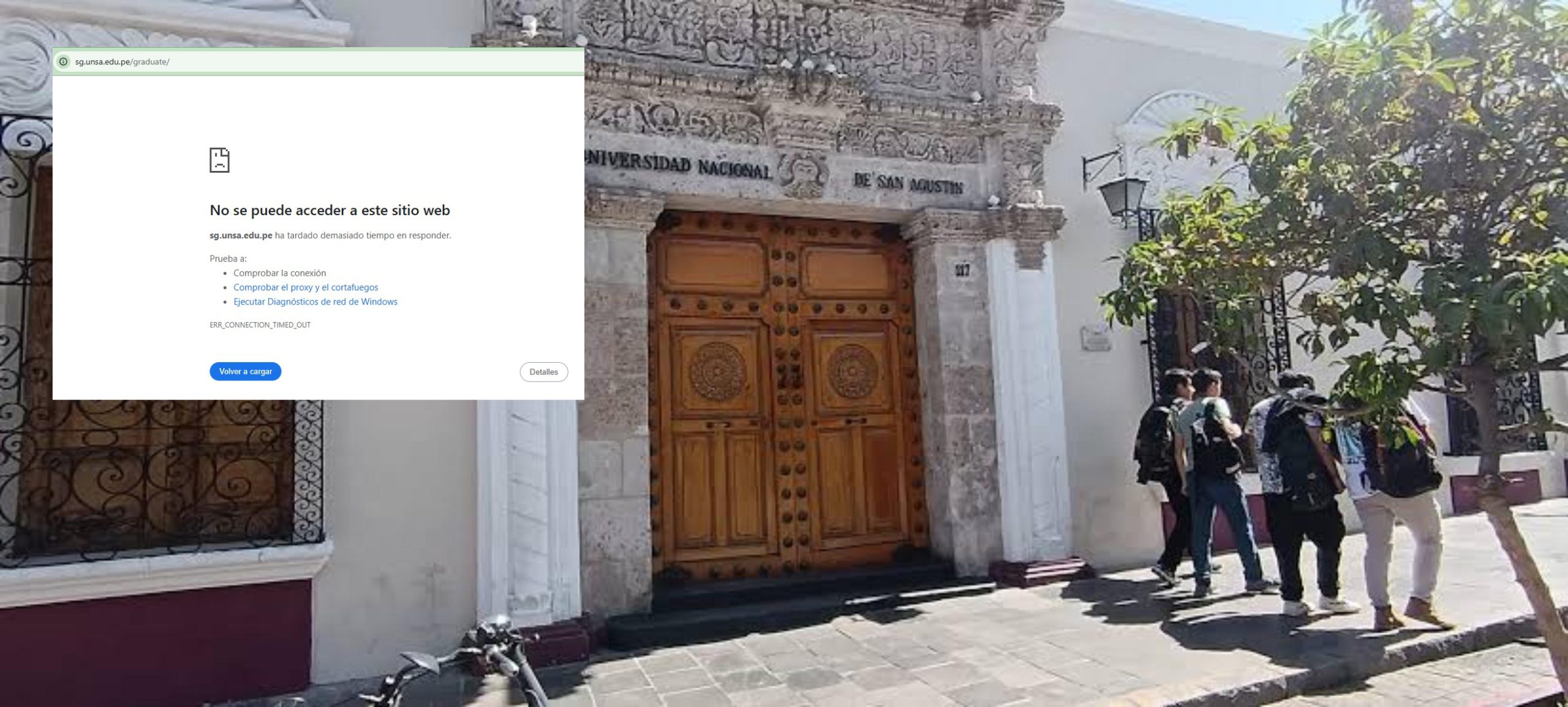 UNSA no puede resolver colapso de sistema informático y perjudica a miles