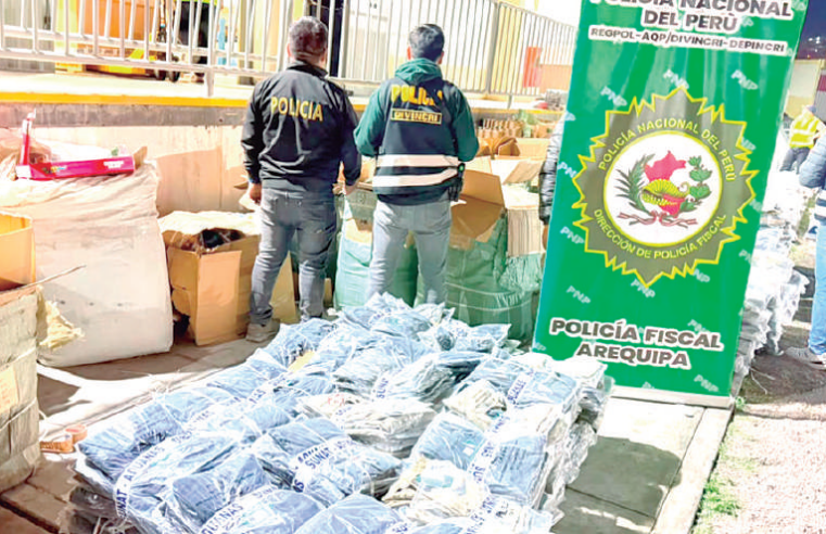 Incautan más de S/ 2 millones de contrabando en Mollendo