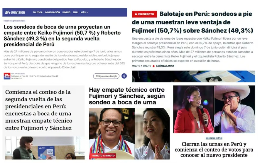Medios internacionales siguen los ajustados resultados electorales