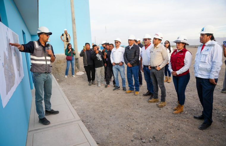 Supervisan avances de reservorio que abastecerá a 30 mil familias