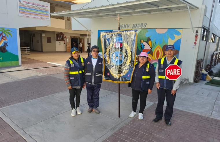 BAPES blindan entorno escolar en el distrito de Socabaya