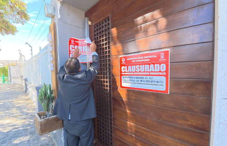 Clausuran 10 centros médicos en el distrito de Yanahuara