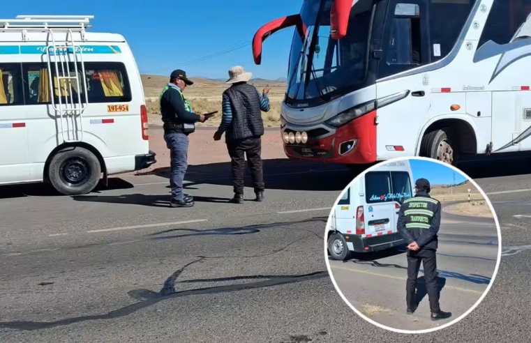 Operativo en Sillustani inspecciona más de 50 vehículos en ingreso a la ciudad