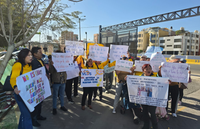 Padres de pacientes piden no paralizar obra del IREN Sur