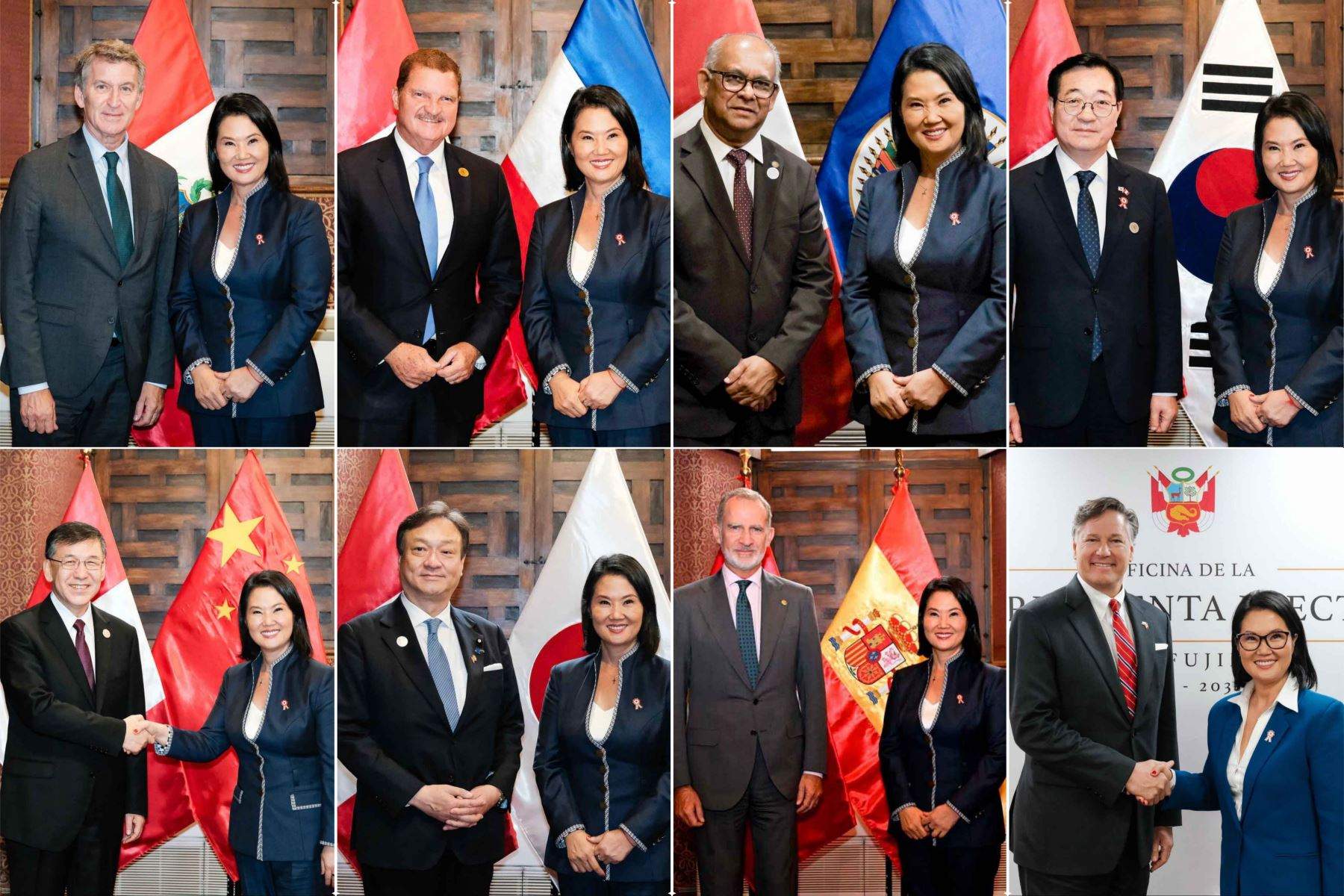 Presidentes y altas autoridades acompañaron la juramentación de Keiko Fujimori