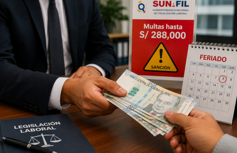 Multas de S/ 288 mil a empresas por incumplir pago por feriados
