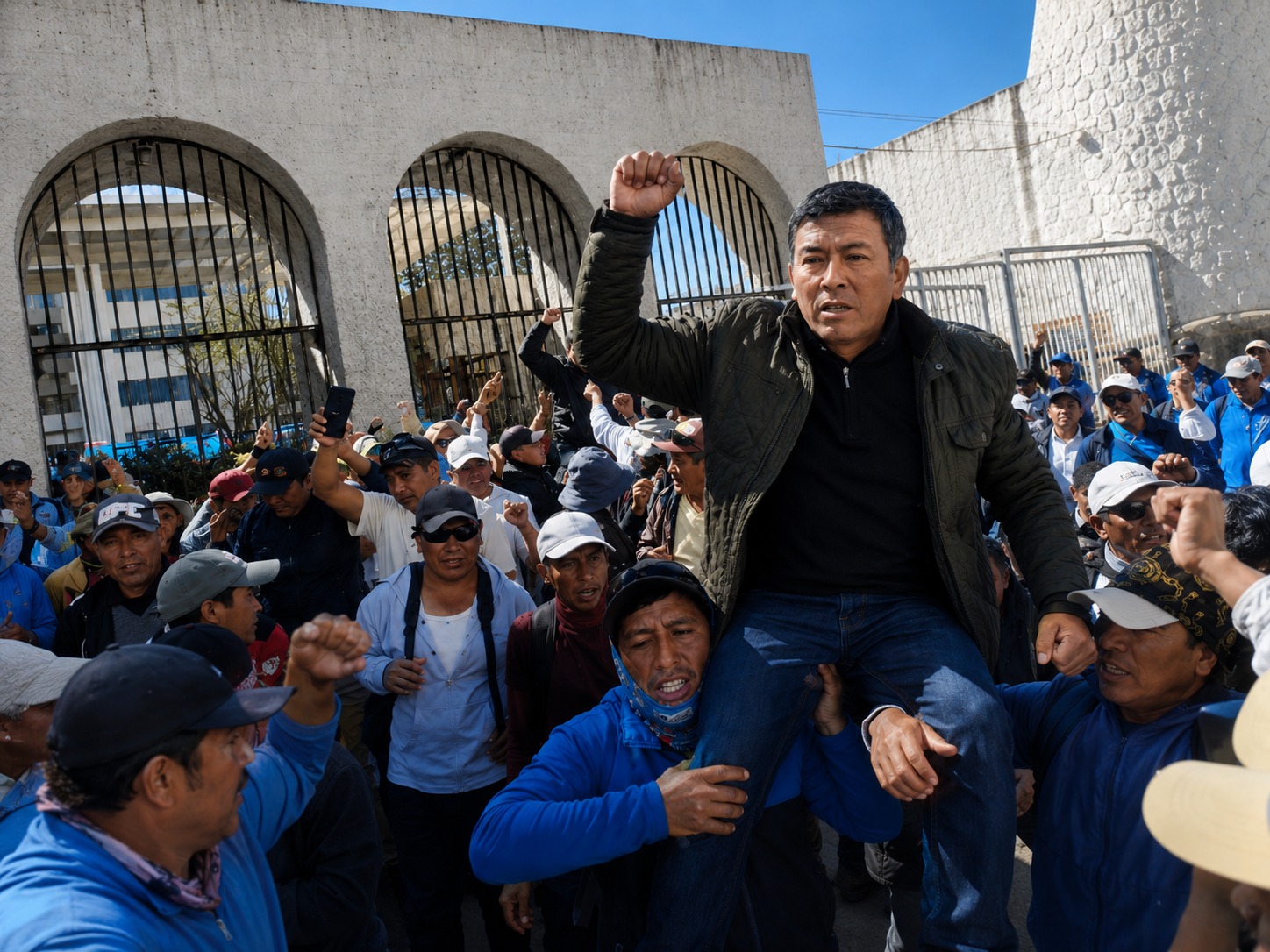 Poder Judicial libera a dirigentes de Construcción Civil