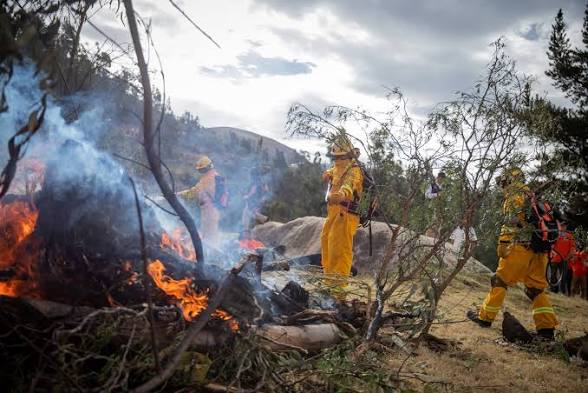 Fortalece su capacidad de respuesta con simulacro ante incendios forestales