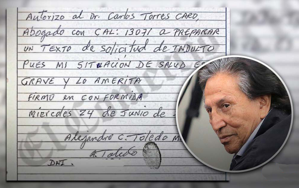Toledo autoriza a su defensa iniciar trámite para solicitar indulto humanitario