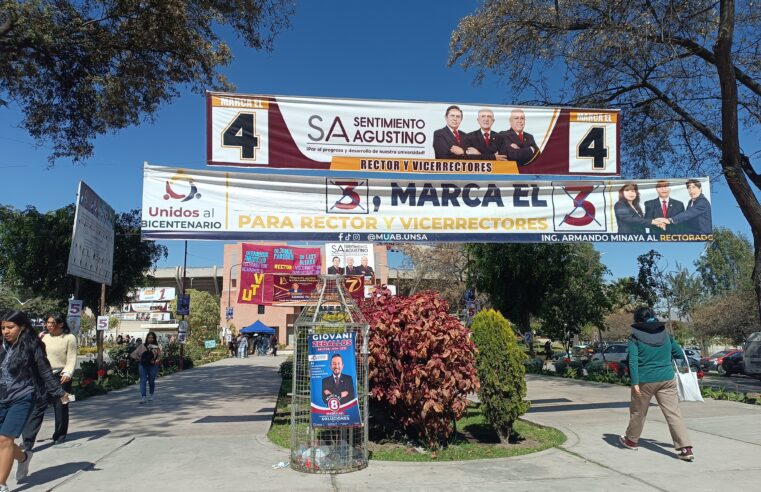 «La UNSA parece un mercado»:  Pancartas y bocinas generan rechazo en la comunidad a días de las elecciones