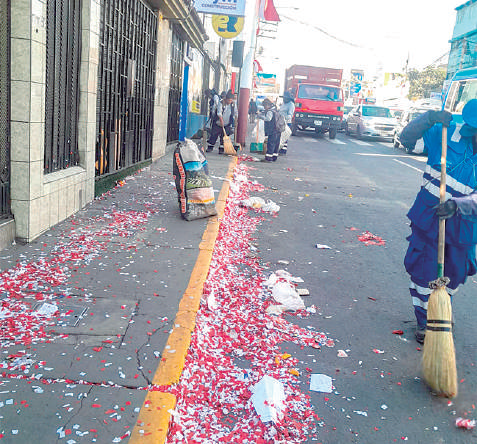 Operativo de limpieza permitió recuperar el ornato de la avenida Independencia