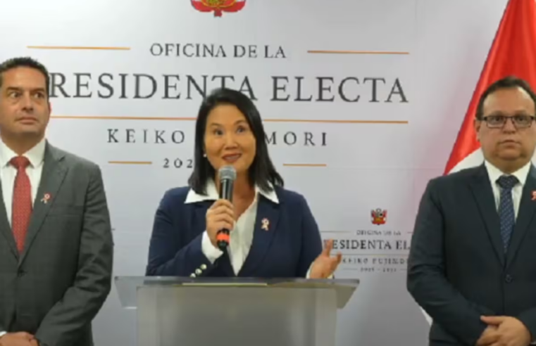 Fujimori: “Hoy comienza una nueva etapa para el Perú”