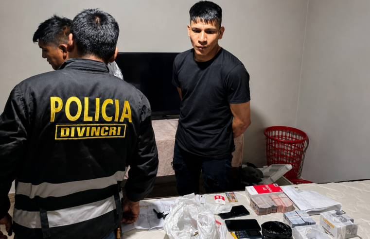Detienen a presunto prestamista “gota a gota” en Sachaca