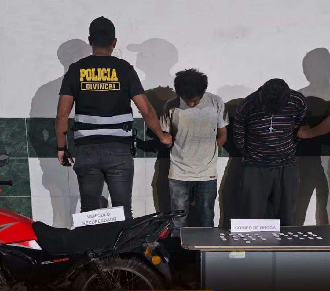 Intervienen a dos sujetos tras alerta por ingreso a vivienda y hallan presunta droga