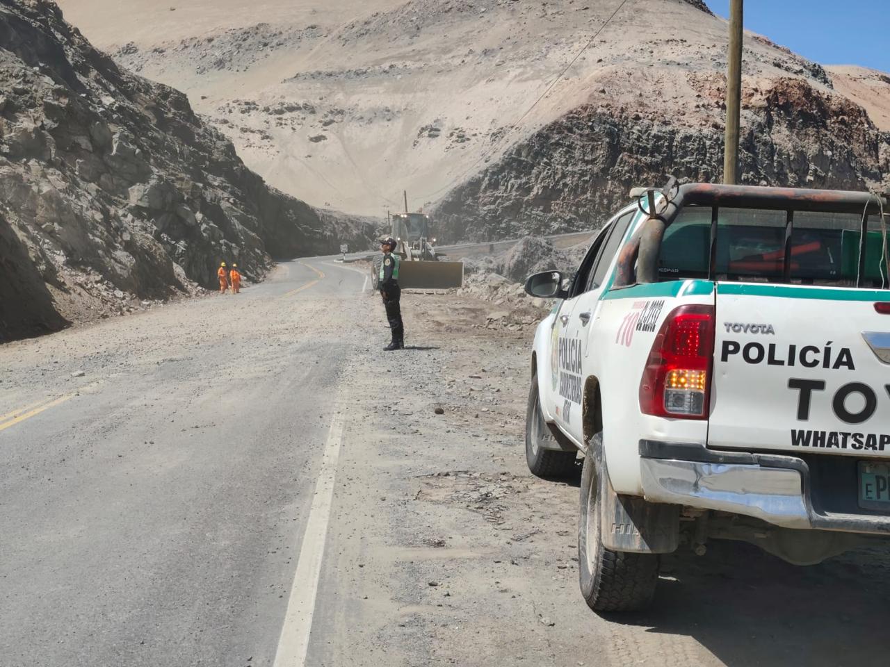 Carretera Panamericana Sur totalmente libre en Arequipa