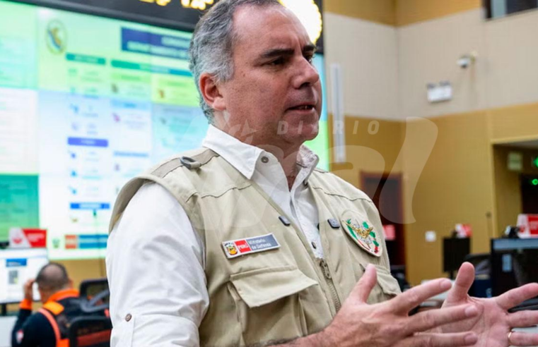 Ministro de Defensa supervisará respuesta ante lluvias en el sur