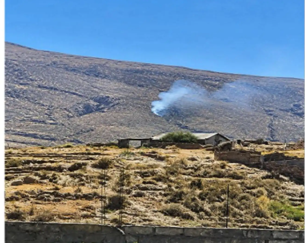 Incendio forestal afecta pastos naturales en Chiguata y otro continúa activo en el Colca