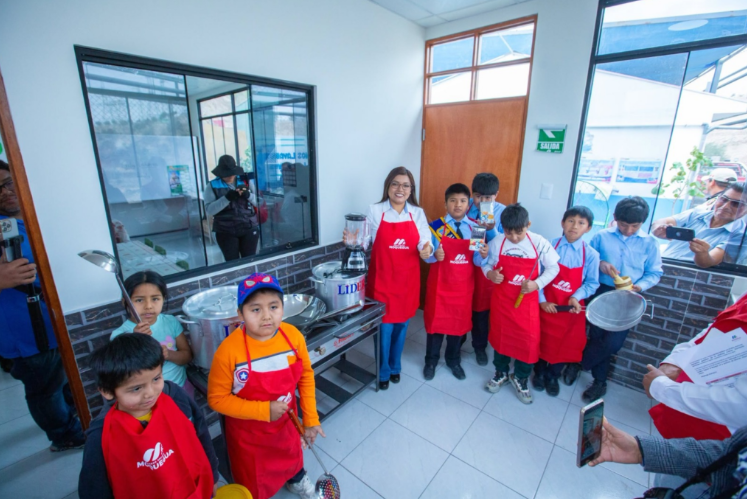 Equipan cocina de colegio Jesús Nazareno para fortalecer alimentación escolar