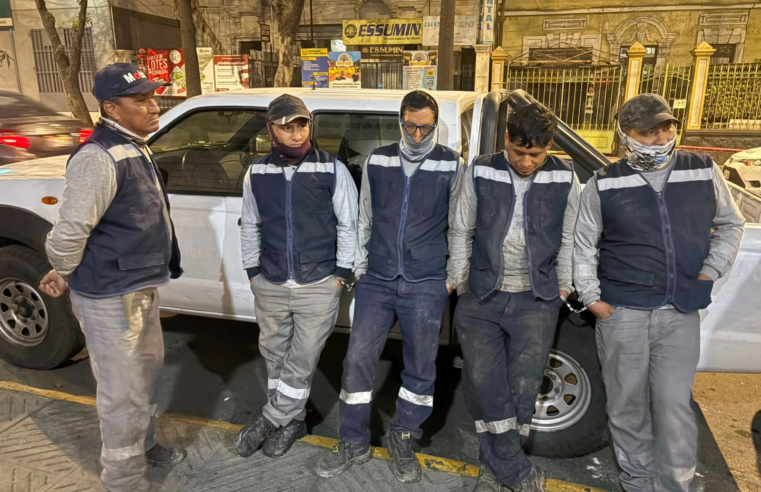Detienen a seis personas por robo de cables en Chiguata