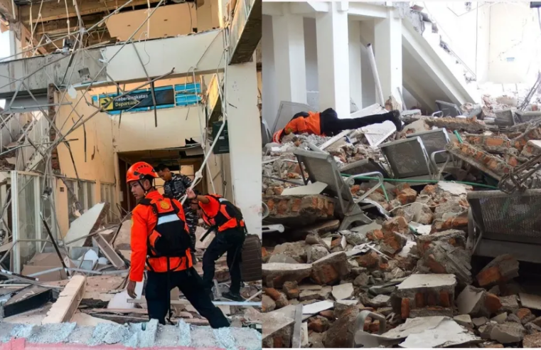 Terremoto de 7,7 deja cerca de medio centenar de muertos en Indonesia