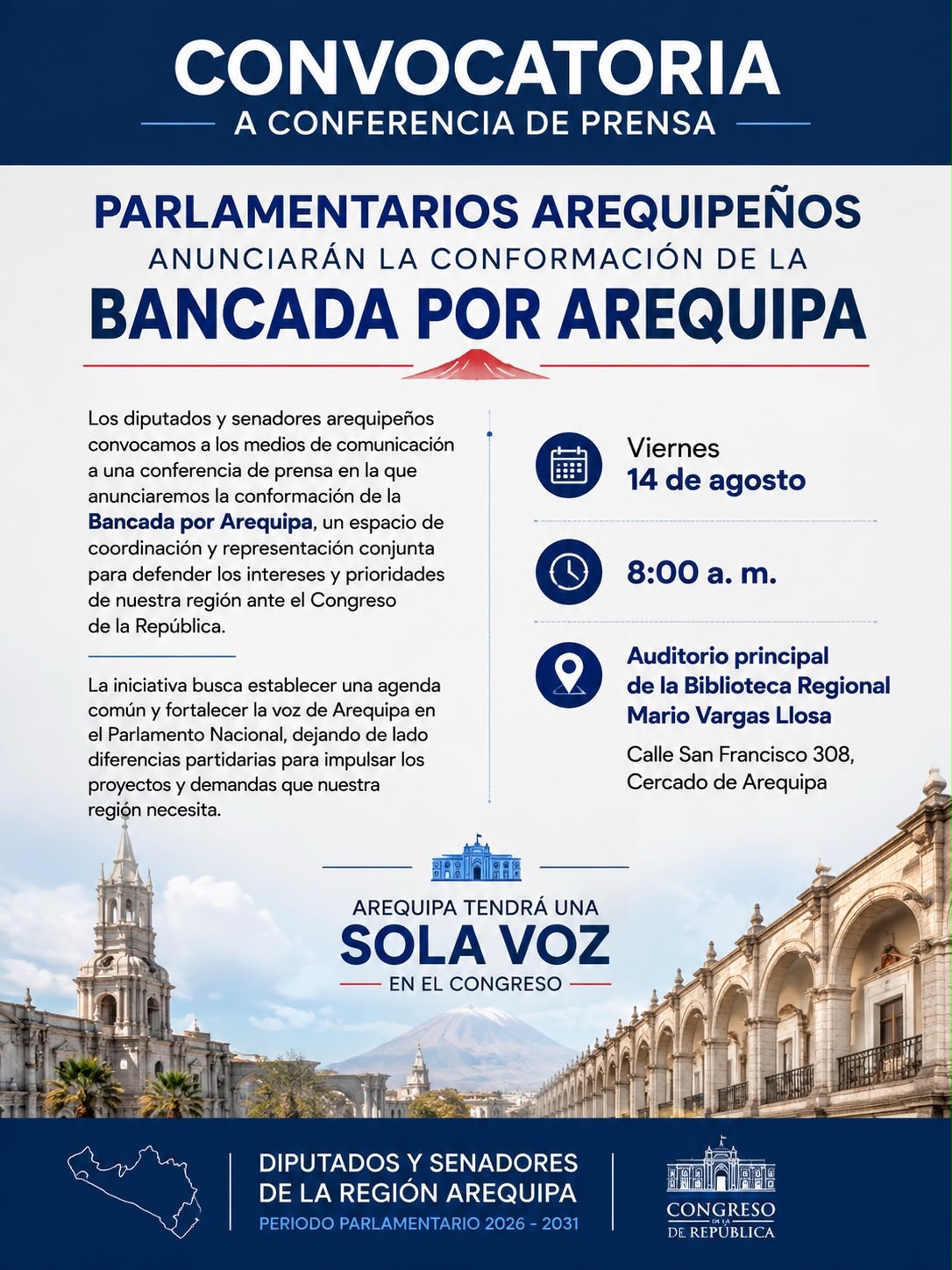 Bancada por Arequipa