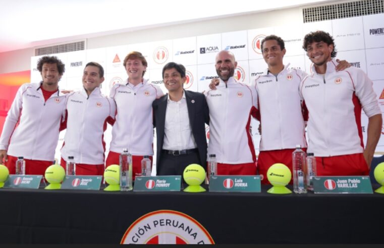 Perú presentó su equipo de tenis para jugar la Copa Davis