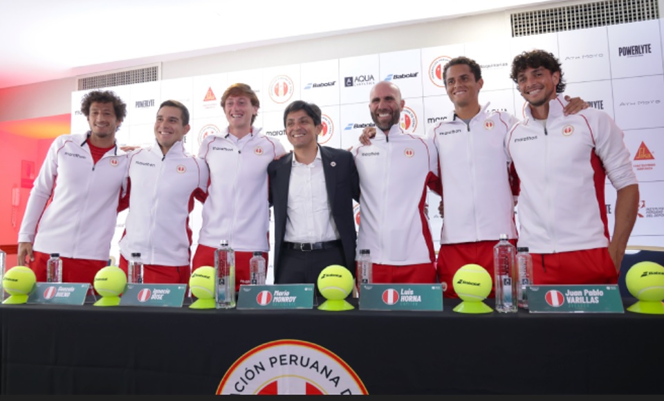 Perú presentó su equipo de tenis para jugar la Copa Davis