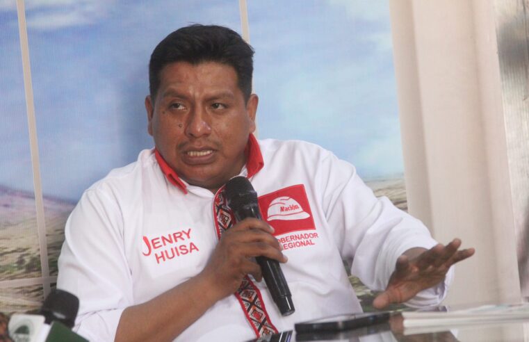 Jenry Huisa plantea descentralización, nuevas universidades y renovación de la gestión regional