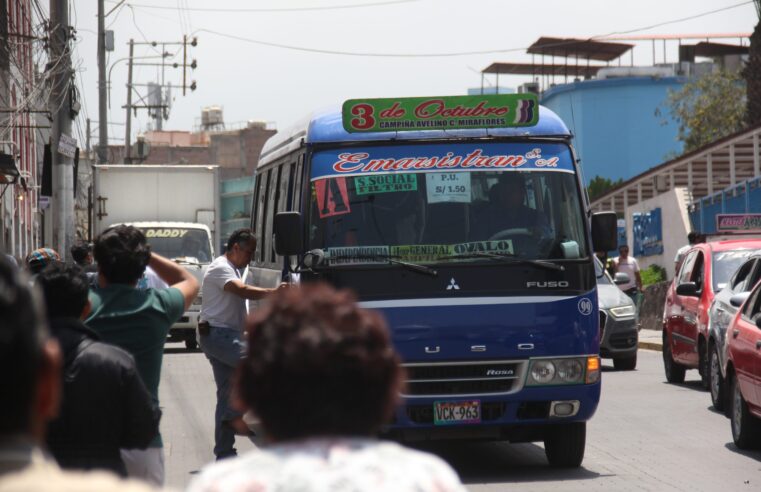 Transportistas evalúan elevar pasaje hasta S/1.50 en Arequipa